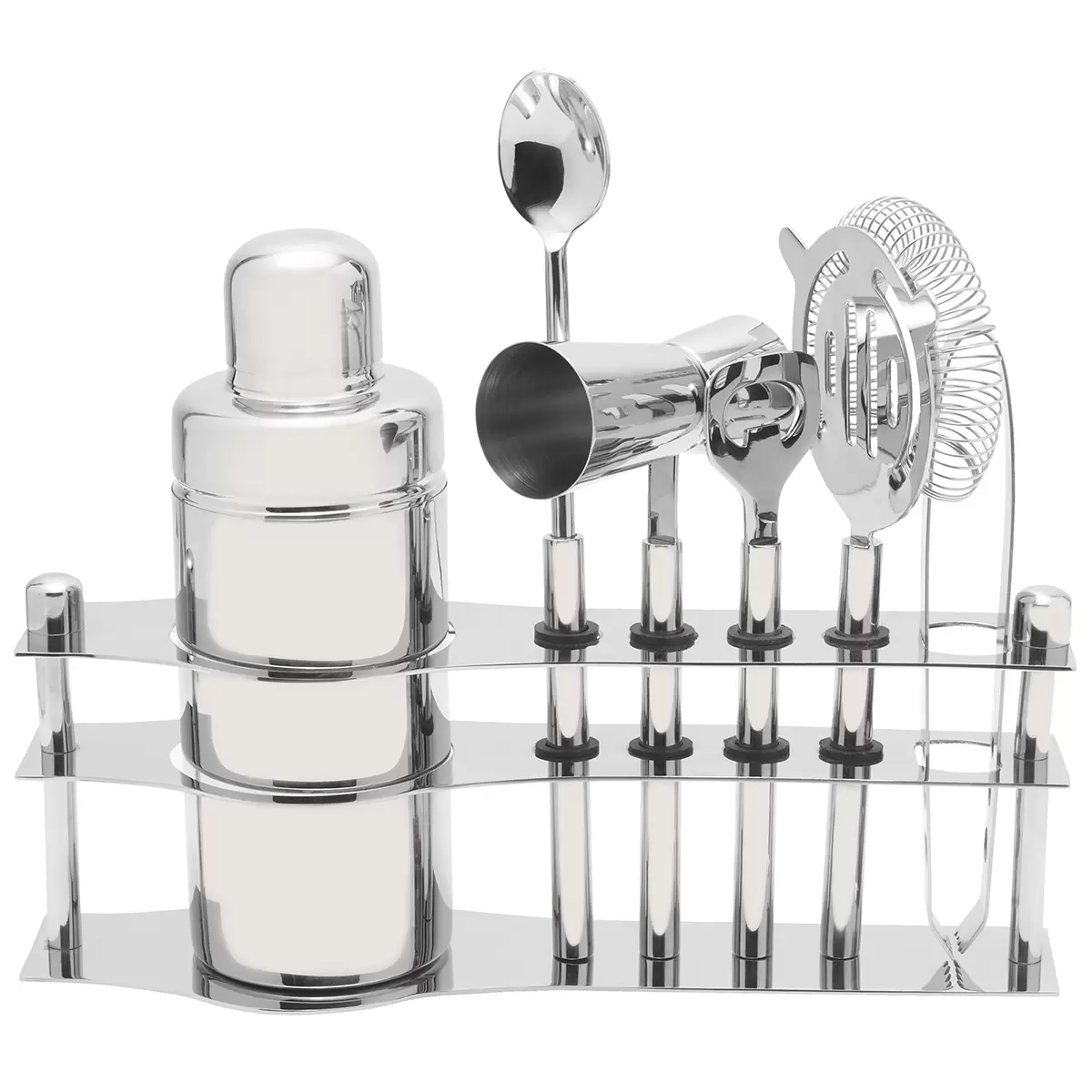 Mikasa Luxe Bar Tool Set With Stand 6 Piece