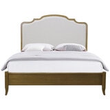 Moran Riviera King Bed, Cream Fabric