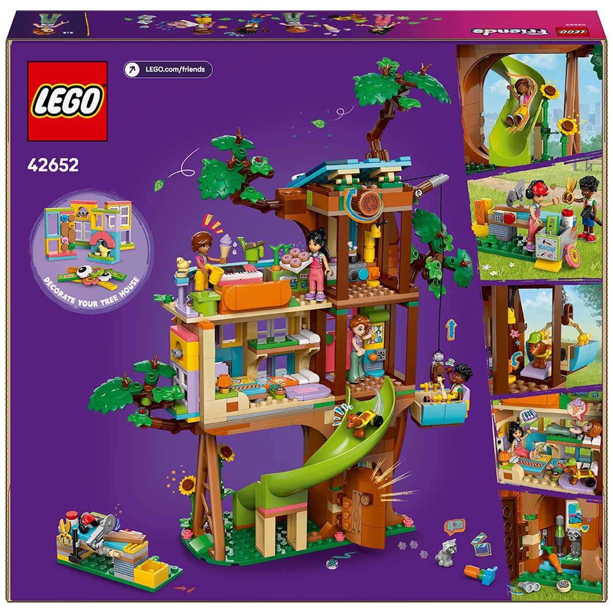 LEGO Friends Friendship Tree House Hangout Building Kit for Pretend Play 42652