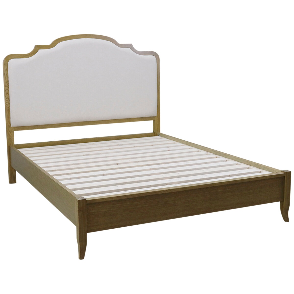 Moran Riviera King Bed, Cream Fabric