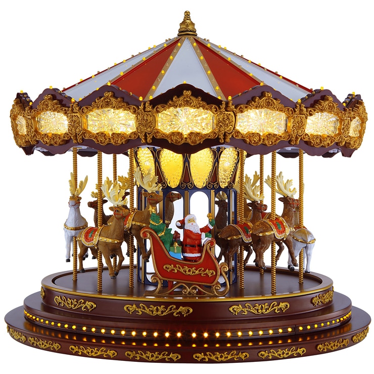 Christmas Carousel With Carol Music 240 Led Lights Costco Australia