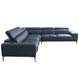 Abbyson Quinton Top Grain Leather Sectional