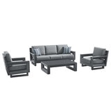 OVE Decors Beaumont 4 Piece Deep Seating Set