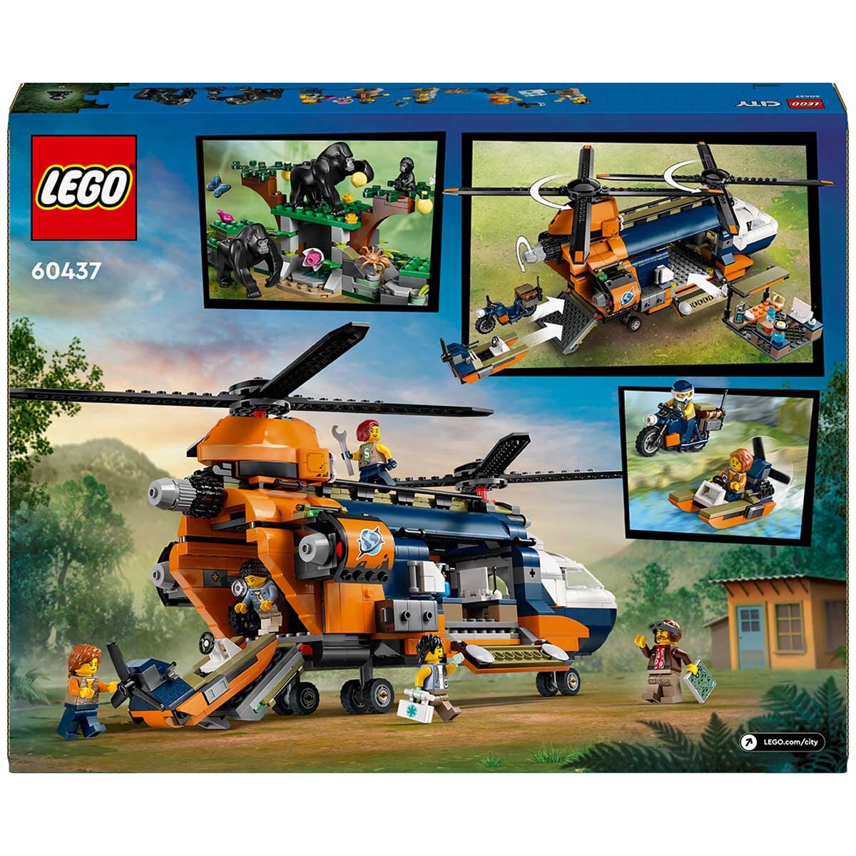 LEGO City Jungle Explorer Helicopter At Base Camp 60437