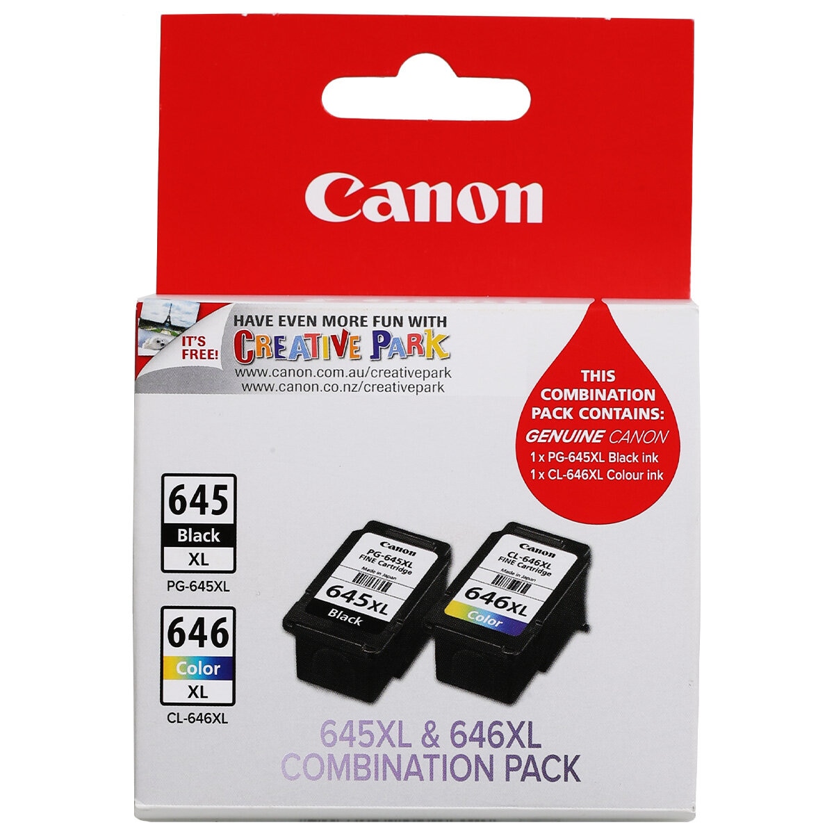 Canon Ink Combo Pack XL (1 x PG645XL & 1 x CL646XL)