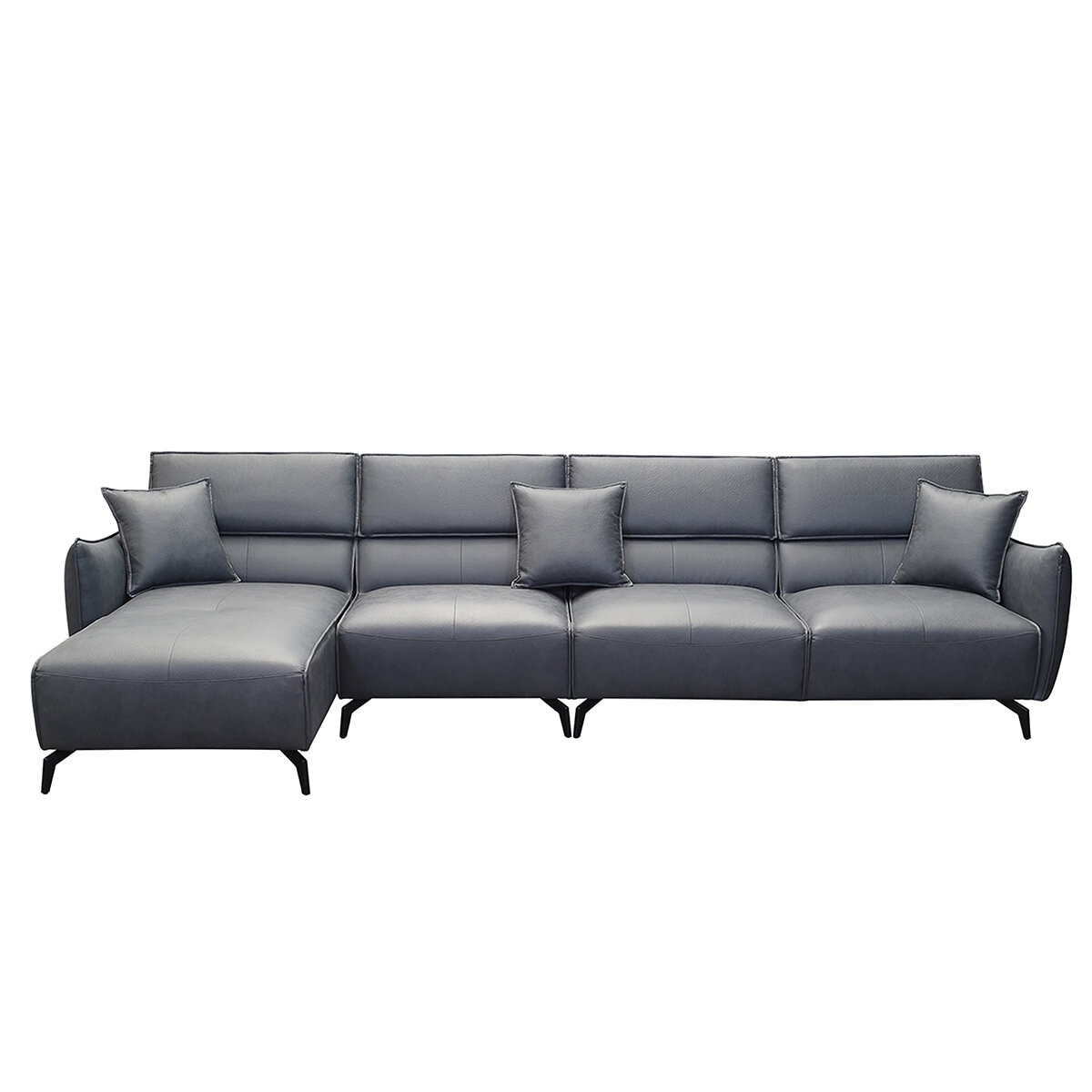 Moran Novato 3.0S RHF and LHF Chaise Modular Sofa Moran Gushi Grey Fabric