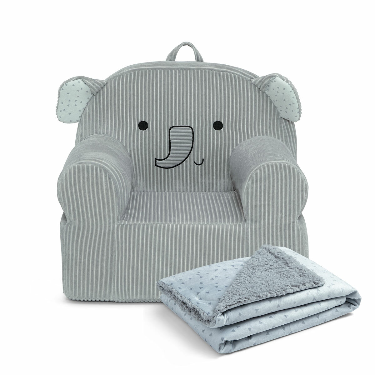 Cozee Kids' Animal Chair with Plush Blanket - Elephant Cozee Kids' Animal Chair with Plush Blanket - Elephant