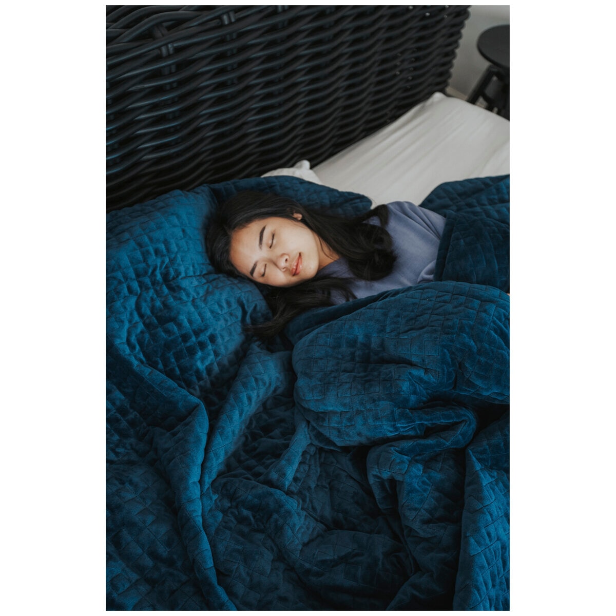 Therapy Adult Blanket with Cover Calming Blue 5kg