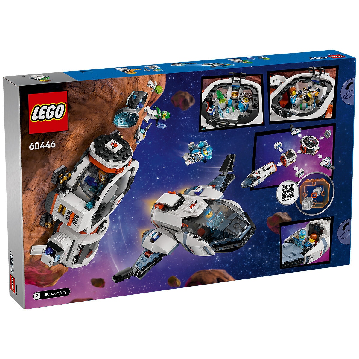 LEGO City Modular Galactic Spaceship, Outer Space Toy for Kids 60446