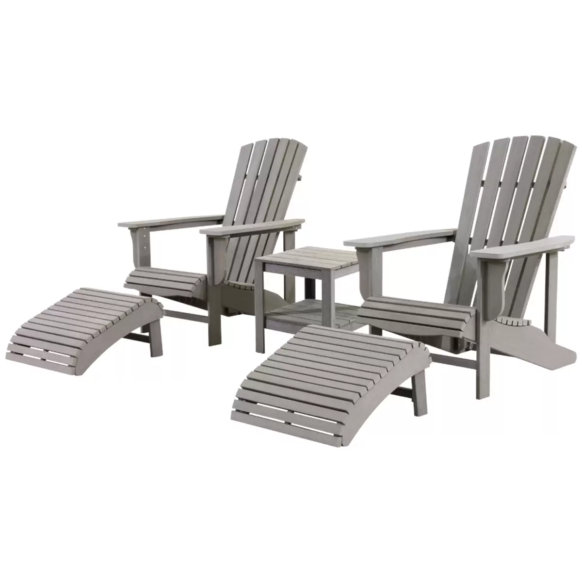 Faux Wood Adirondack 5 Piece Set