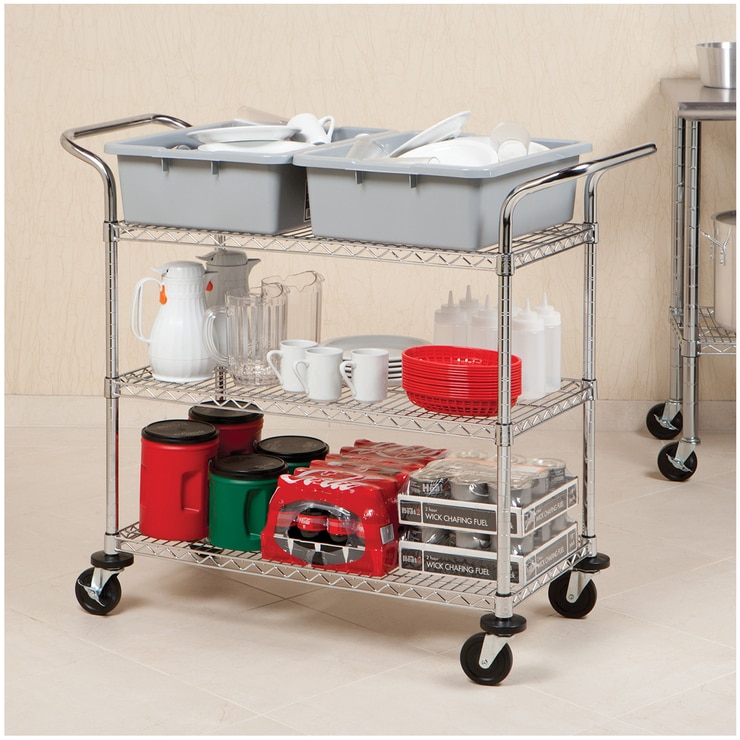 Seville Classics 3 Tier Commercial Utility Cart | Costco Australia