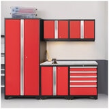 NewAge Pro 3.0 Storage Cabinet 6-piece Set 59815 Red