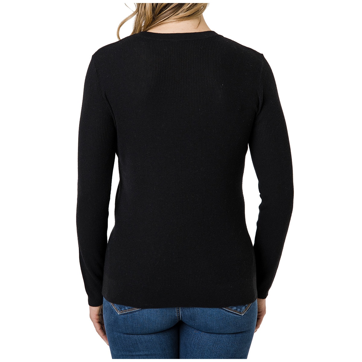 Seg'ments Women's Textured Sweater - Black