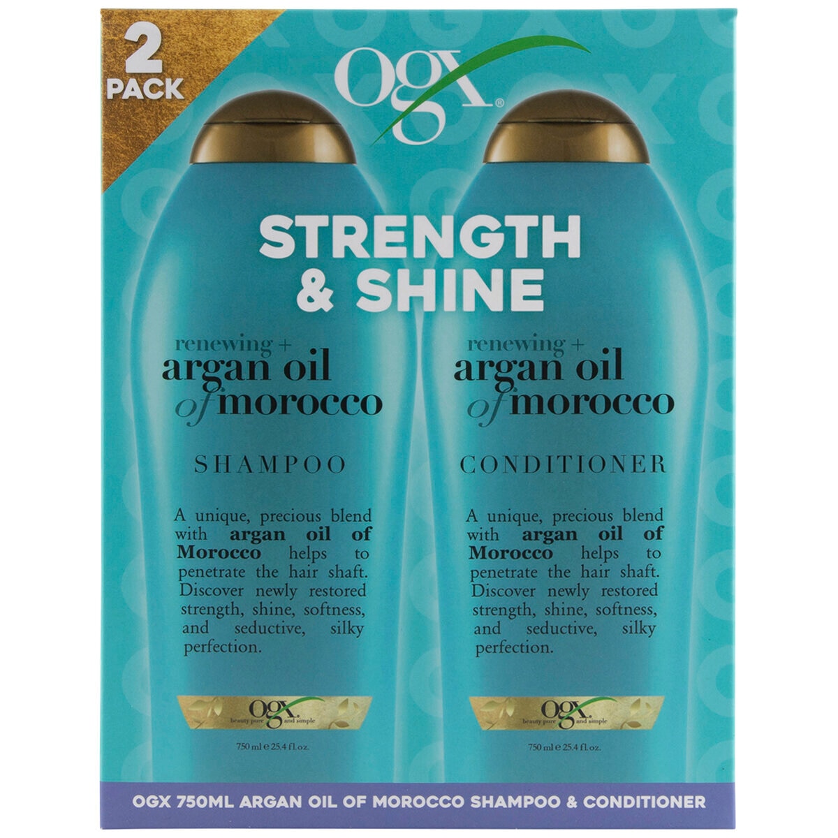 OGX Argan Oil Of Morocco Shampoo & Conditioner 2x750ml