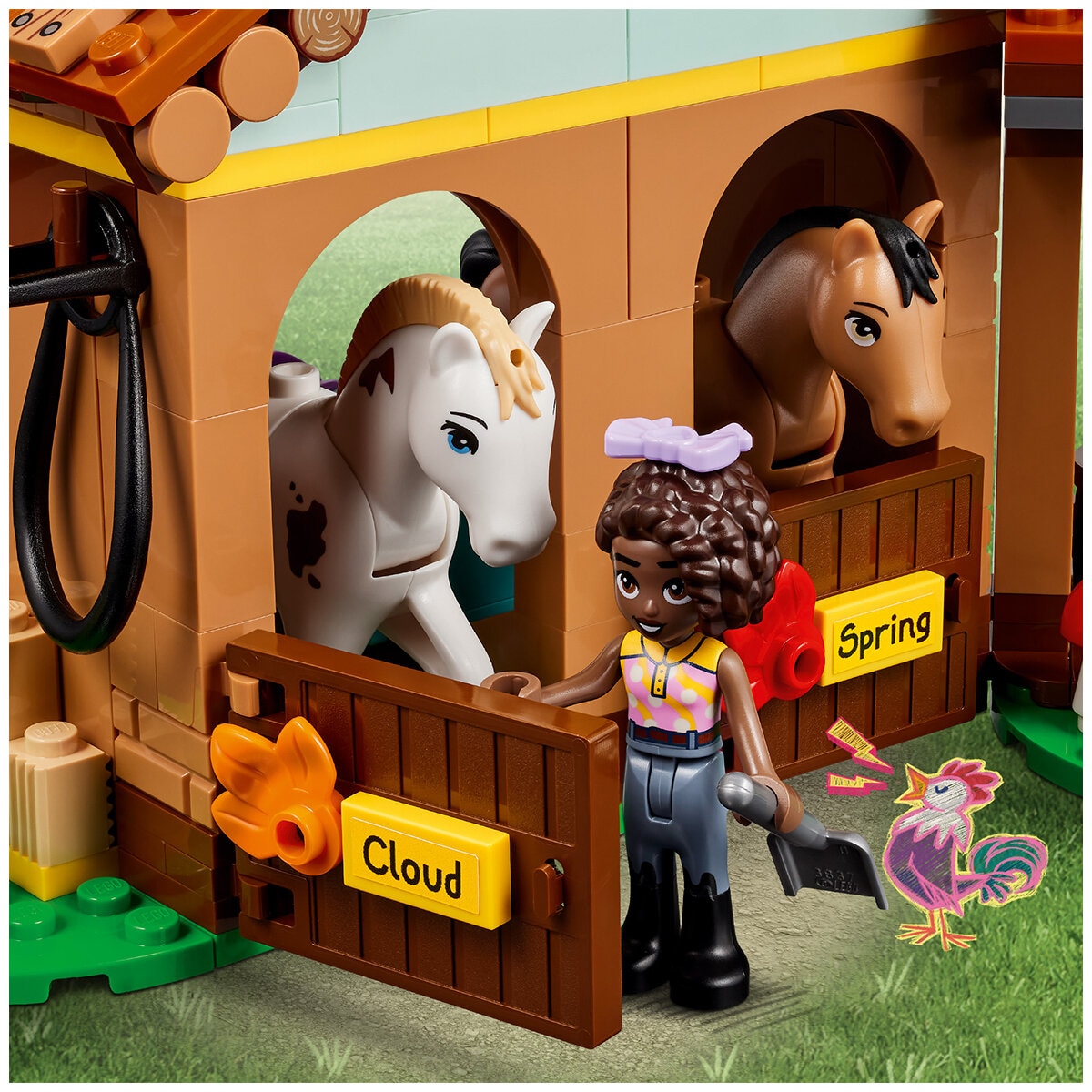 lego autumn's horse stable 41745