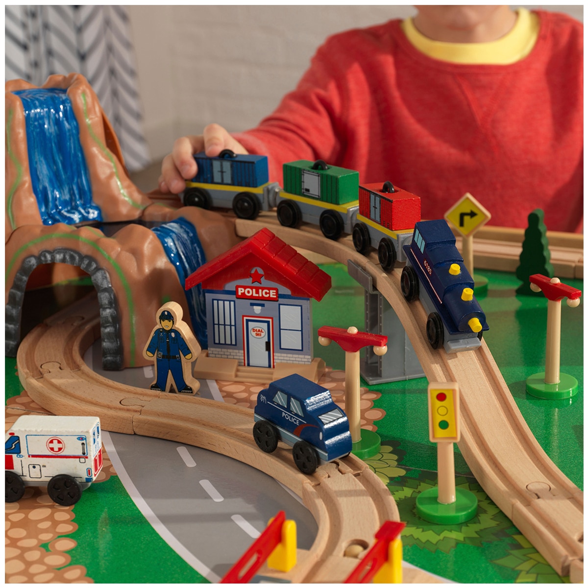 costco wooden train set