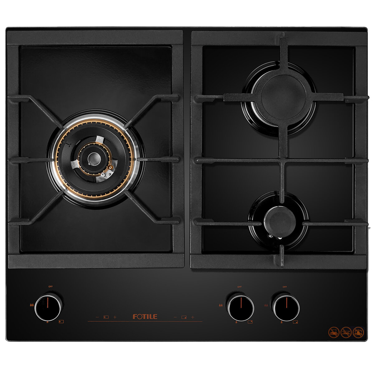 FOTILE 3 Burner Glass Cooktop GLG60305