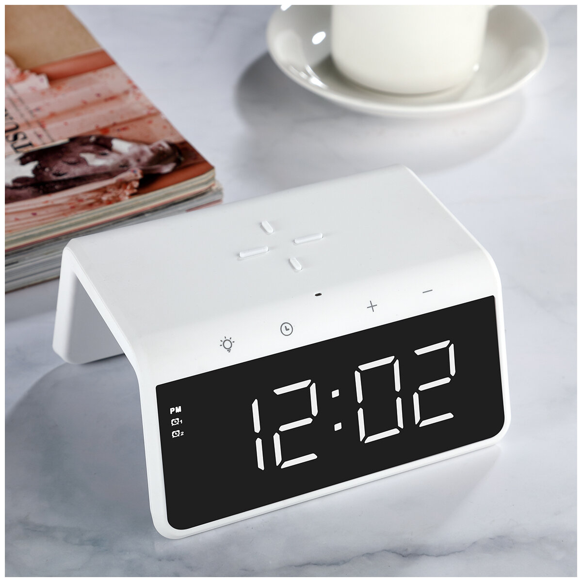 Rewyre Alarm Clock Wireless Charger SY-W0258WHT