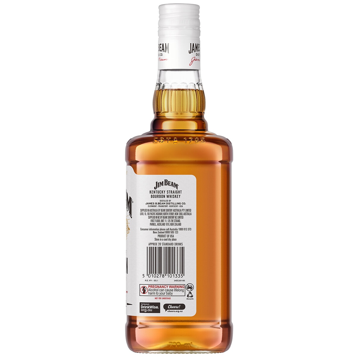 Jim Beam White Label Bourbon 1.75L