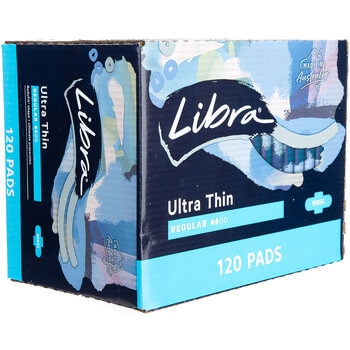 Libra Ultrathin Regular Pads With Wings 120 Pack