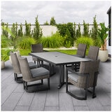 Agio Luna 7 Piece Woven Dining Set Agio Luna 7 Piece Woven Dining Set