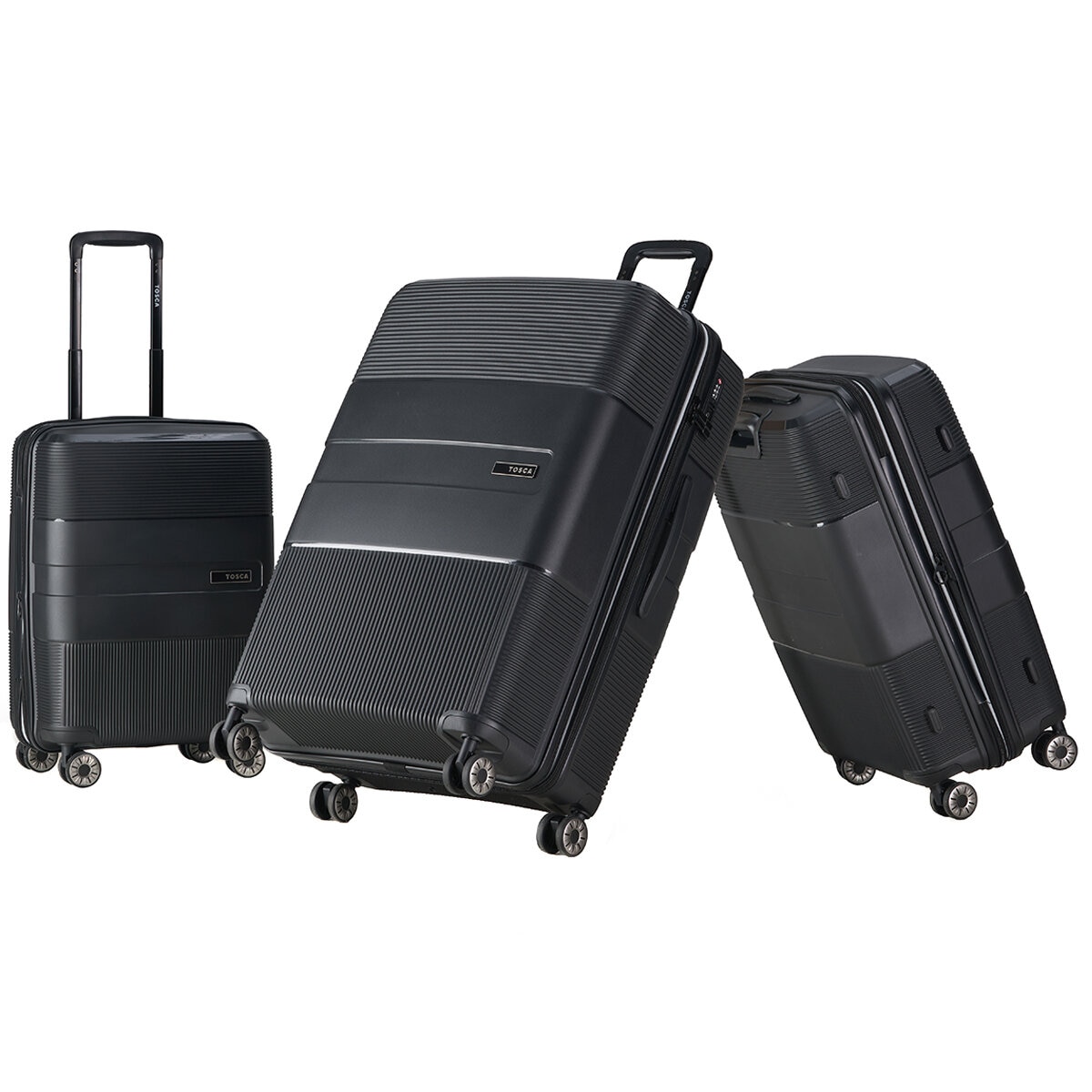 Tosca Orion Luggage 3 Piece Set Black