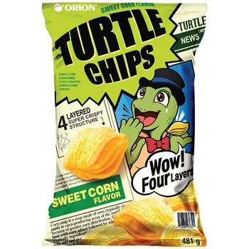 Orion Turtle Chips Sweet Corn Flavour 481g