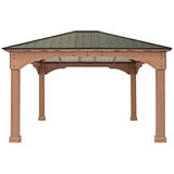 Yardistry 4.3 x 3.7 Metre Grand Gazebo with Aluminium Roof