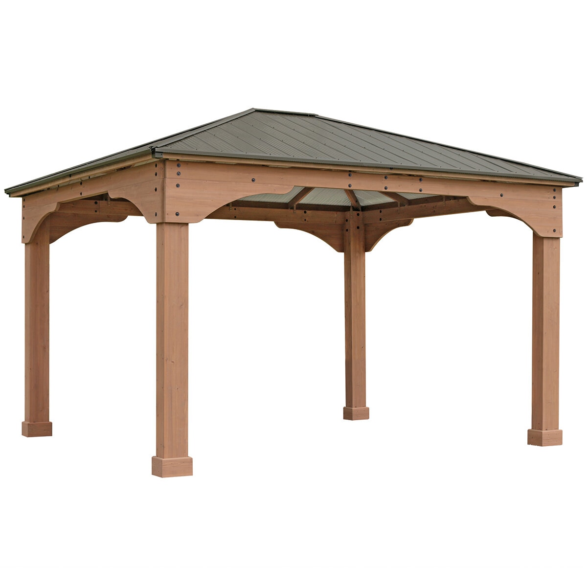 Yardistry 4.3 x 3.7 Metre Grand Gazebo with Aluminium Roof