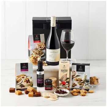 Random Harvest Red Wine With Nibbles Gift Hamper