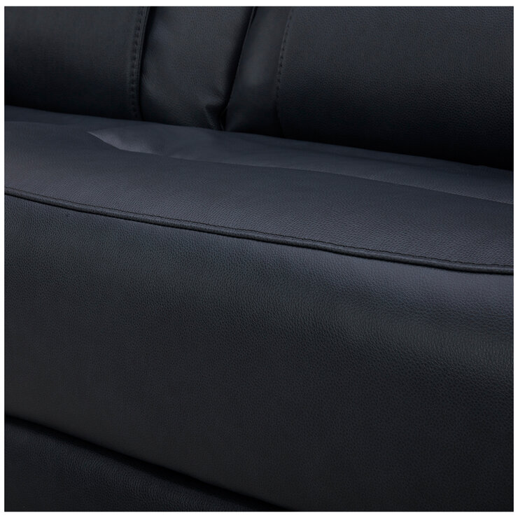 Aiden & Ivy Leather Power Reclining Sofa With Power Headrests Aiden & Ivy Leather Power Reclining Sofa With Power Headrests