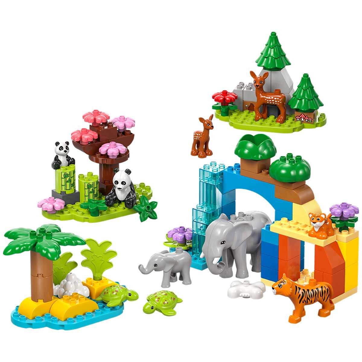 LEGO DUPLO Town 3 In 1 Wild Animal Families Set Learning Toy 10446