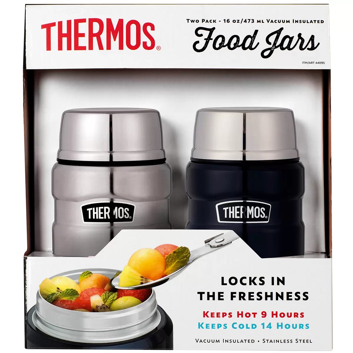 Thermos Stainless King 470ml Food Jar 2 Pack