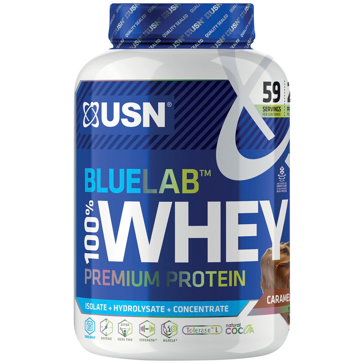 USN Blue Lab Whey Protein ChocolateChoc Caramel