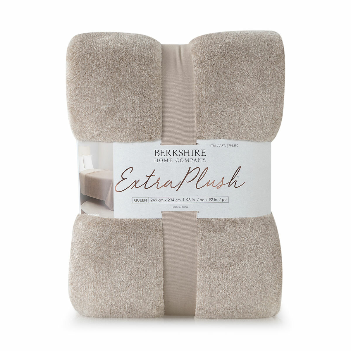 Berkshire Heathered Plush Blanket Queen 234 cm x 249 cm Berkshire Heathered Plush Blanket Queen 234 cm x 249 cm
