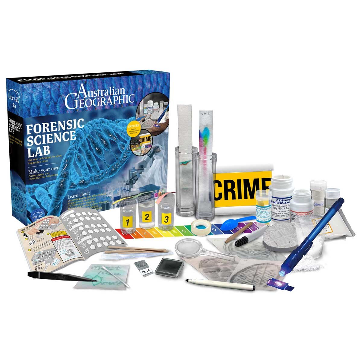 Australian Geographic Science Kit Assorted Forensic Science Lab