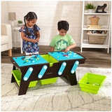 Building Bricks Play N Store Table - Espresso