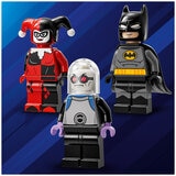 LEGO batman with the batmobile vs. harley quinn