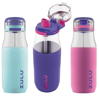 Zulu Kids Tritan Water Bottle 532ml 3 Pack