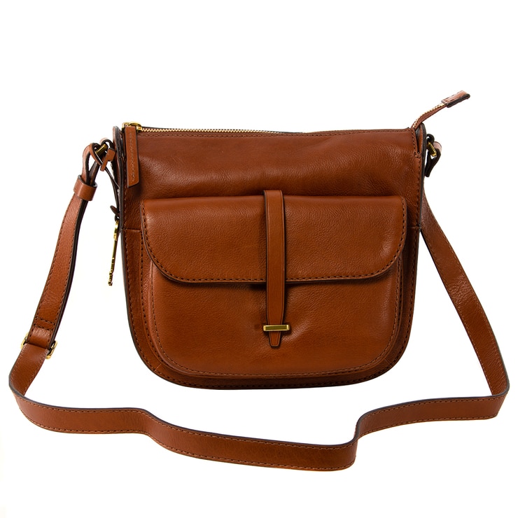 fossil ryder satchel brown