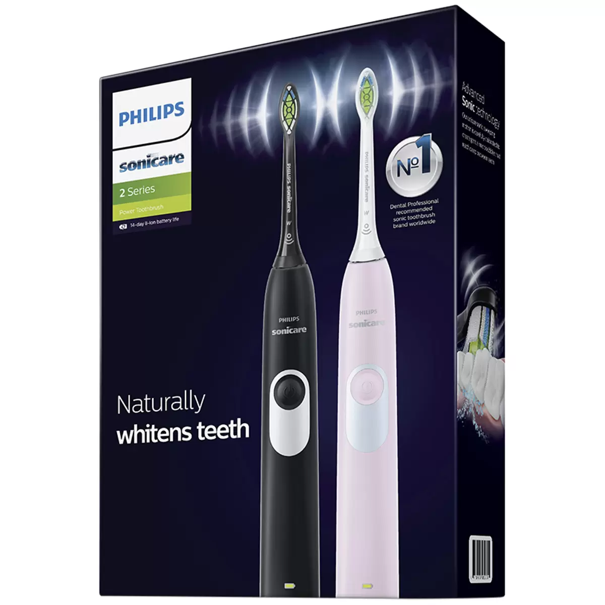 Philips Sonicare 2 Series Electric Toothbrush 2 Pack HX6232/74