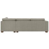 Thomasville Fabric Sectional With Storage Ottoman