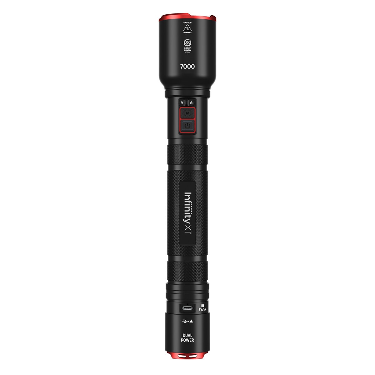 Infinity X1 7000 Lumen Dual Power Rechargeable Flashlight 1806405 Infinity X1 7000 Lumen Dual Power Rechargeable Flashlight 1806405