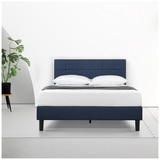 Blackstone Square Platform Bed Navy Double (Zinus)