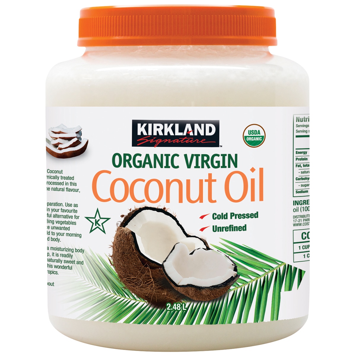 Kirkland Signature Organic Virgin Coconut Oil 2.48L | Cos...