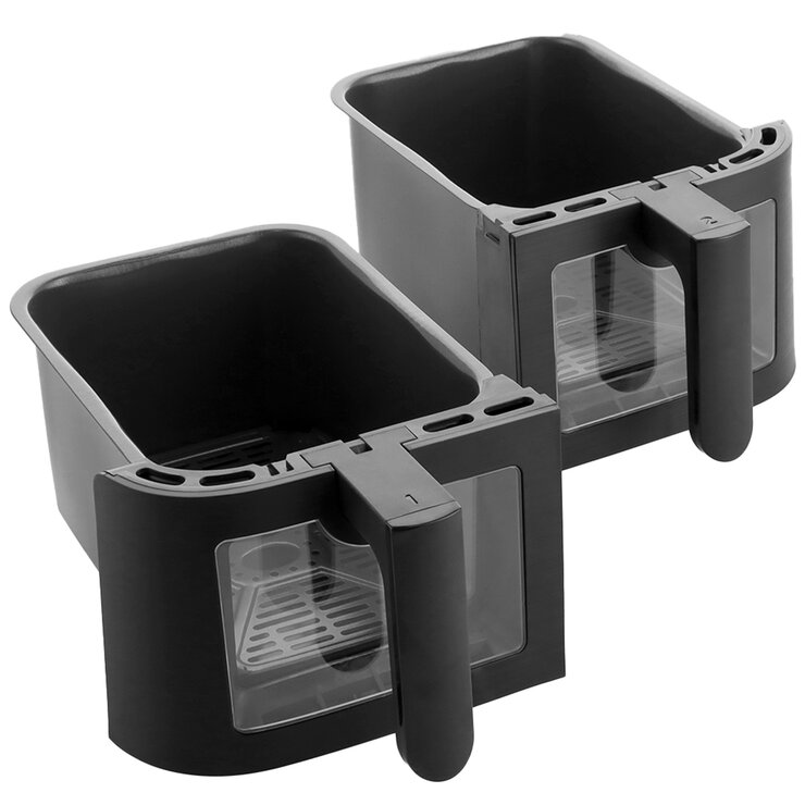 GreenPan Bistro Airfryer 4+4 L, 2 Baskets CC008077-001 GreenPan Bistro Airfryer 4+4 L, 2 Baskets CC008077-001