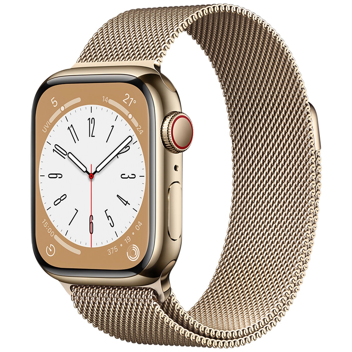 Apple Watch Series 8 GPS + Cellular 41mm Gold Stainless S...