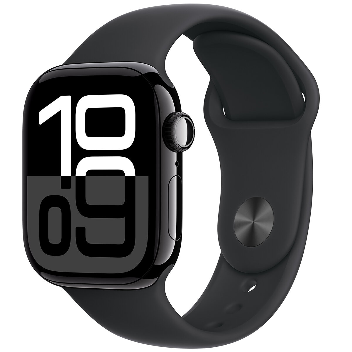 Apple Watch Series 10 GPS 42mm Jet Black Aluminium Case with Black Sport Band S/M