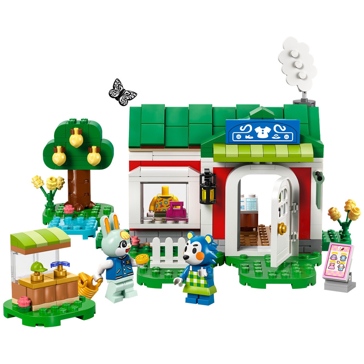 LEGO Animal Crossing Able Sisters Clothing Shop Role-Play Building Kit 77055