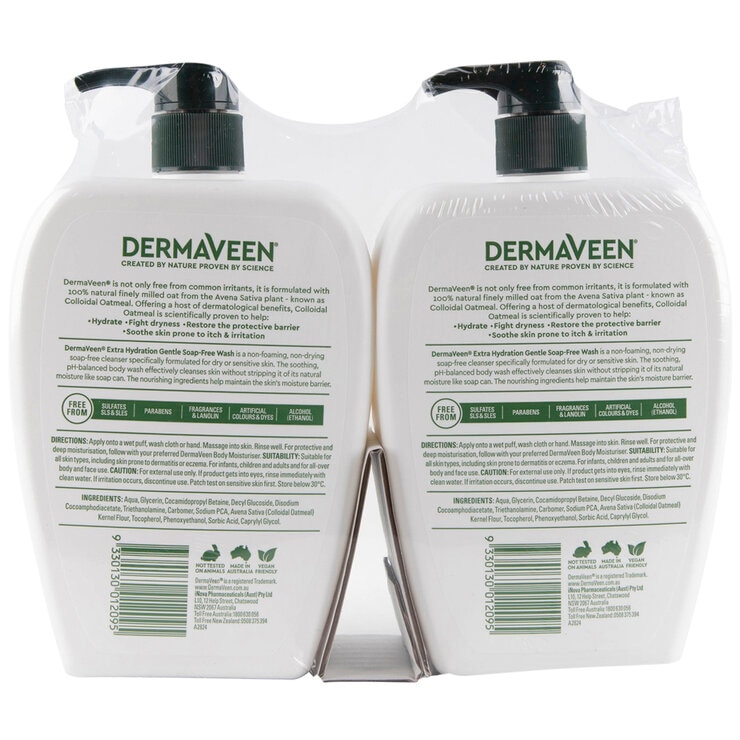 Dermaveen Soap Free Wash 2 x 1 Litre Dermaveen Soap Free Wash 2 x 1 Litre